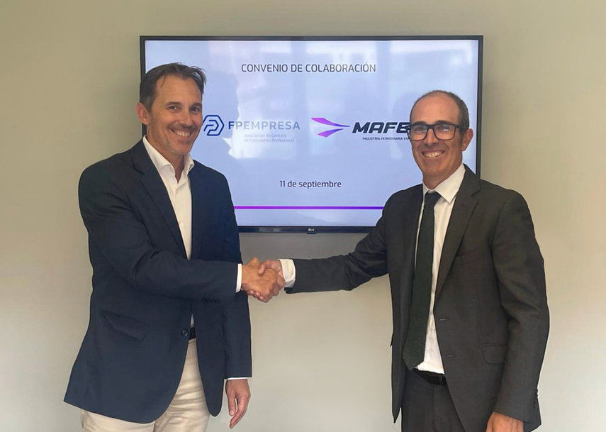 FPEmpresa y MAFEX firman un convenio de colaboración para impulsar la FP en el sector ferroviario